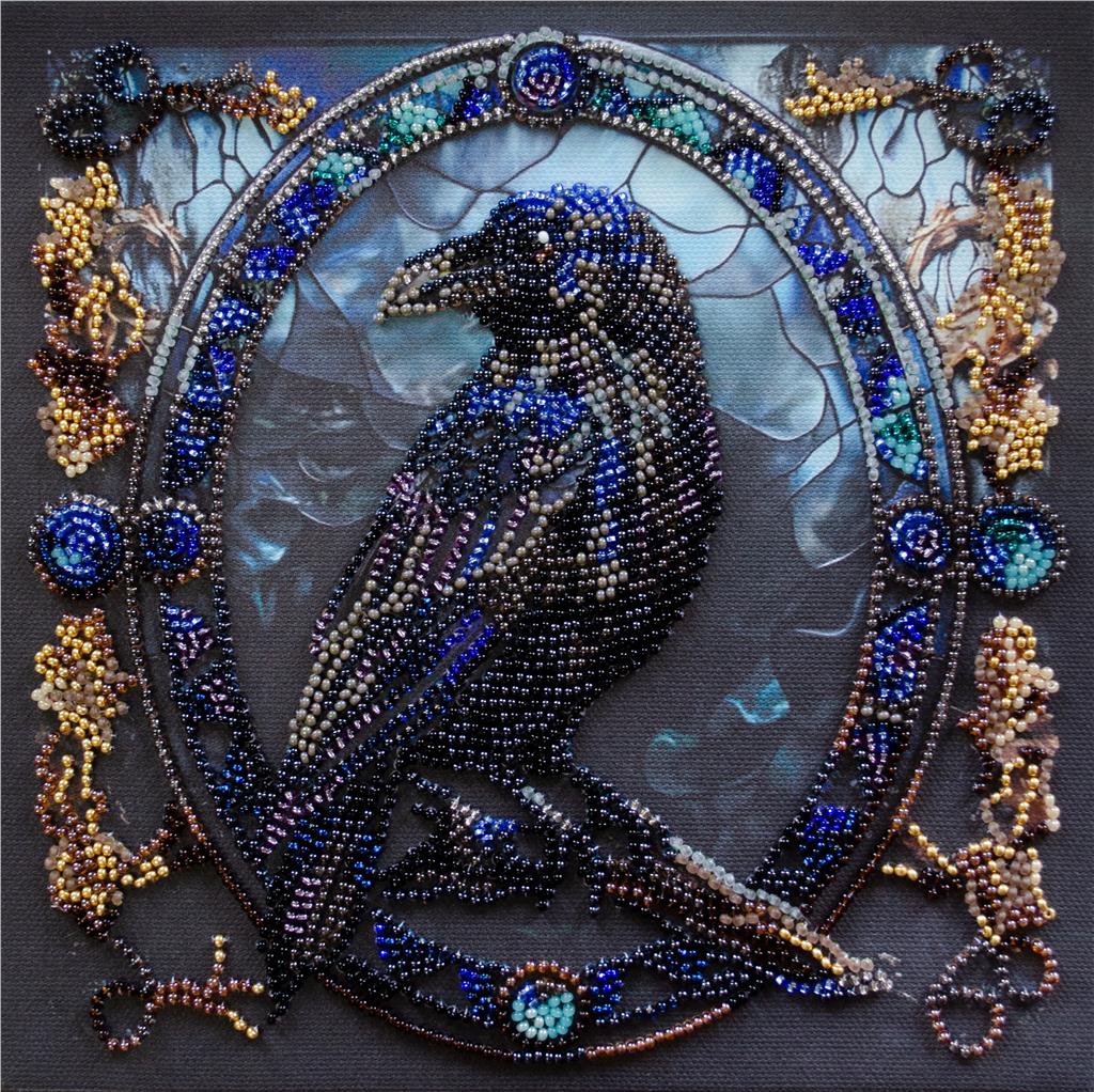 SHADE OF THE NIGHT ABRIS ART BEAD EMBROIDERY KIT 20cm x 20cm ( AMB-120)