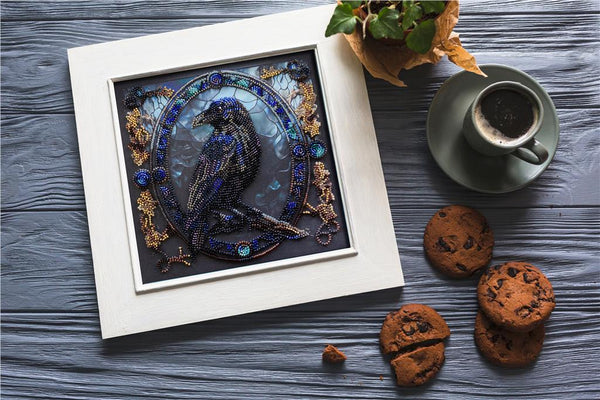 SHADE OF THE NIGHT ABRIS ART BEAD EMBROIDERY KIT 20cm x 20cm ( AMB-120)