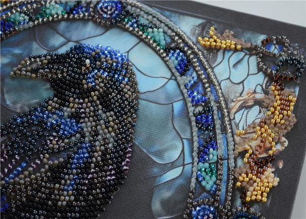 SHADE OF THE NIGHT ABRIS ART BEAD EMBROIDERY KIT 20cm x 20cm ( AMB-120)