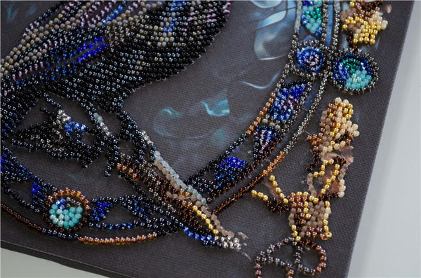 SHADE OF THE NIGHT ABRIS ART BEAD EMBROIDERY KIT 20cm x 20cm ( AMB-120)