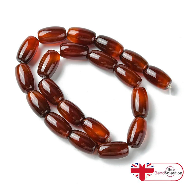 10 Natural Indian Agate Gemstone Oval Beads 18mm x 13mm Jewellery Making GS203