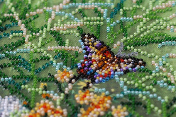 IN THE GRASS FOX,  ABRIS ART BEAD EMBROIDERY KIT large (AB-673)