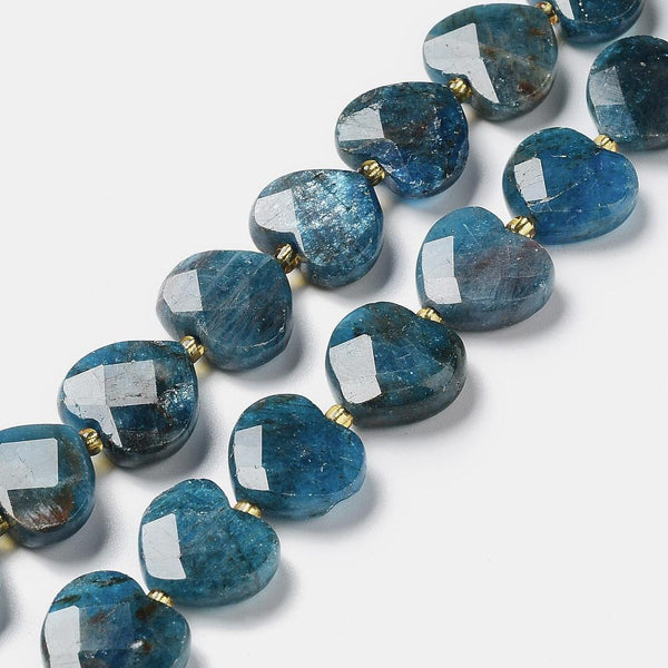 50 Apatite Gemstone Rondelle Flat Round Beads 6mm x 2mm GS221