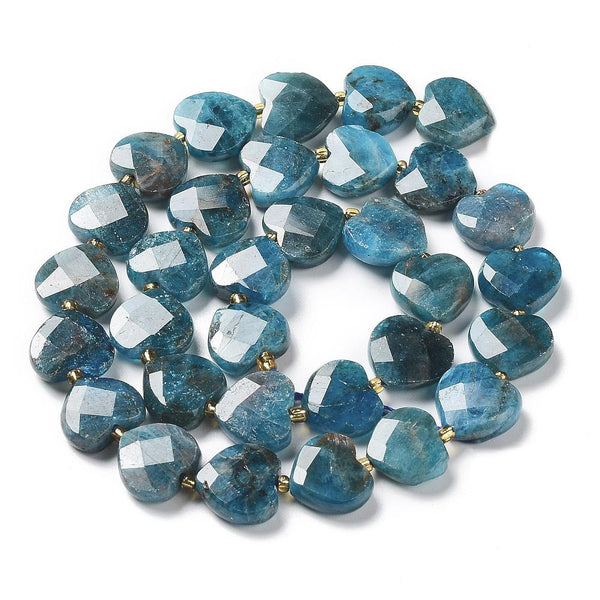 50 Apatite Gemstone Rondelle Flat Round Beads 6mm x 2mm GS221