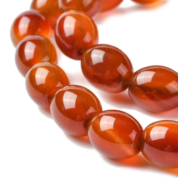 10 Natural Indian Agate Gemstone Oval Beads 18mm x 13mm Jewellery Making GS203