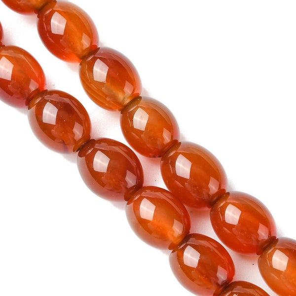 10 Natural Indian Agate Gemstone Oval Beads 18mm x 13mm Jewellery Making GS203