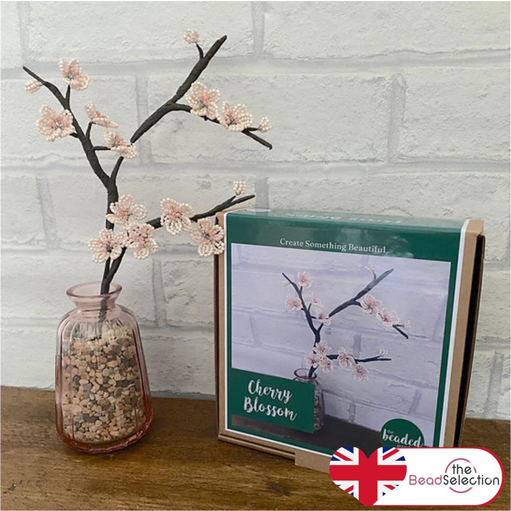 Beaded Flower Kit Cherry Blossom Branch Craft Kit. French Beading kit (TBG-CBB)