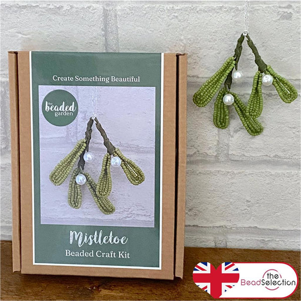 Beaded Flower Kit Mistletoe Flower Craft Kit. French Beading kit. (TBG-MT)