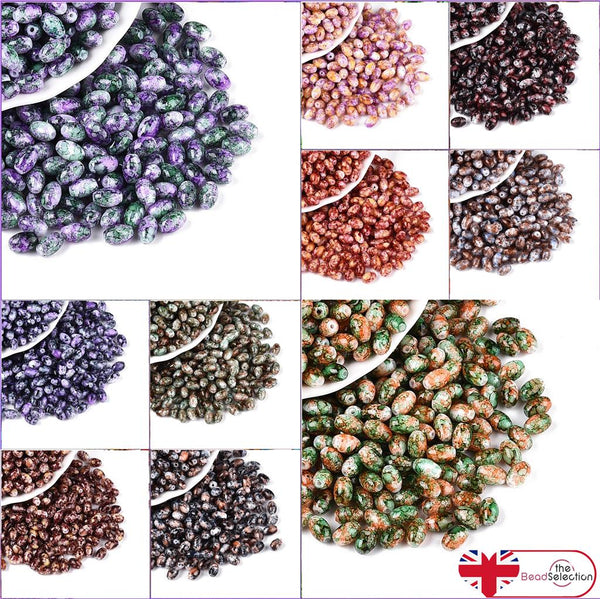 50g 6mm Glass Seed Bugle Beads Silver Lined COLOUR CHOICE Jewellery making