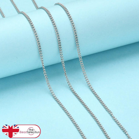 Stainless Steel 304 Fine Curb Chain 2.4mm x 1.9mm Jewellery Making STA25