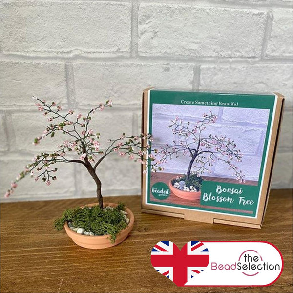 Blossom Bonsai Tree Craft Kit. French Beading kit, Beaded Flower Kit (TBG-BBT)