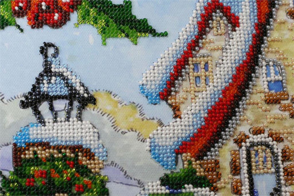 WINTER TALE ABRIS ART BEAD EMBROIDERY KIT large 30cm x 30cm ( AB-457 )