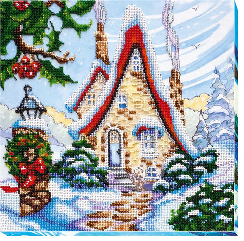 WINTER TALE ABRIS ART BEAD EMBROIDERY KIT large 30cm x 30cm ( AB-457 )