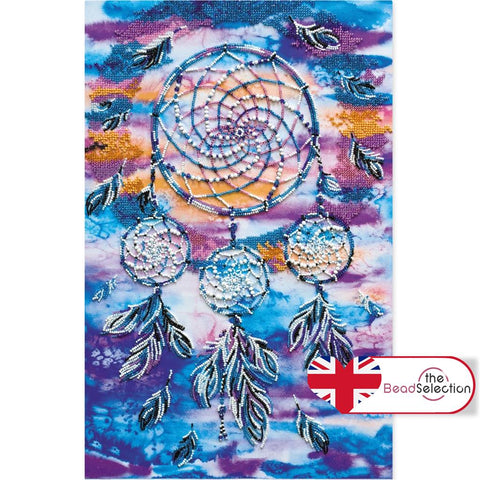 DREAM CATCHER AMULET ABRIS ART BEAD EMBROIDERY KIT large 46cm x 31cm ( AB-584)
