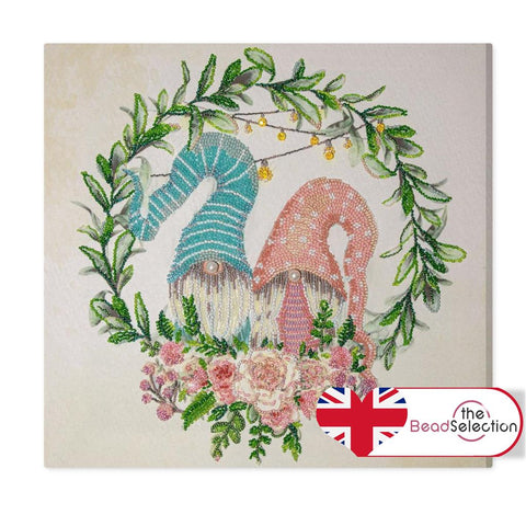 CHRISTMAS GONKS CHARMING COUPLE ABRIS ART BEAD EMBROIDERY KIT large (AB-880)