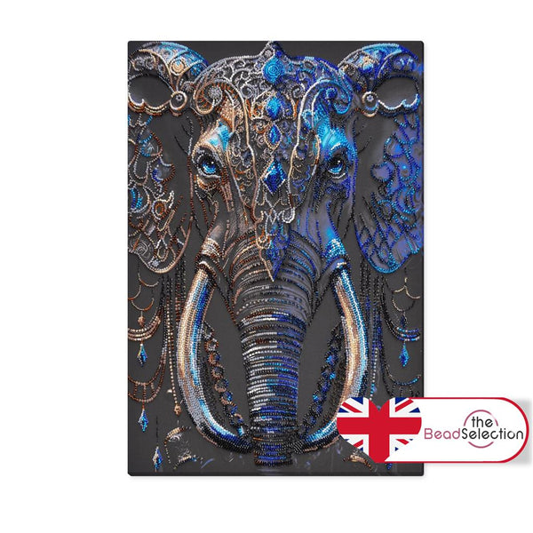 SAGE GAZE ELEPHANT ABRIS ART BEAD EMBROIDERY KIT large 43cm x 30cm ( AB-897)