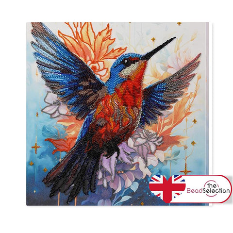 COLOURFUL FLAP OF A WING KINGFISHER ABRIS ART BEAD EMBROIDERY KIT Large (AB-901)