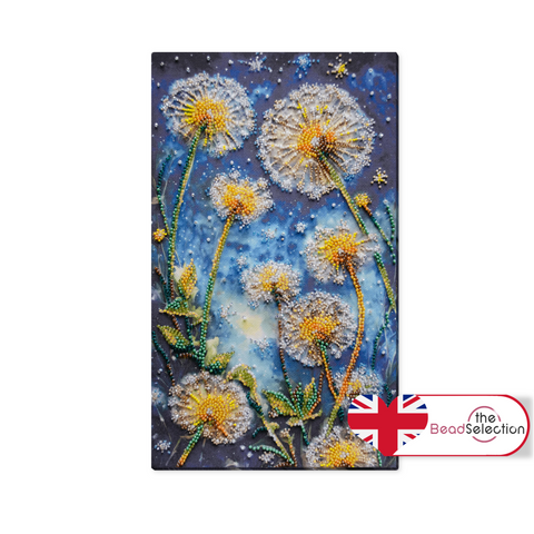 DREAM TO THE WIND DANDELION ABRIS ART BEAD EMBROIDERY KIT 29cm x 17cm ( AB-931)