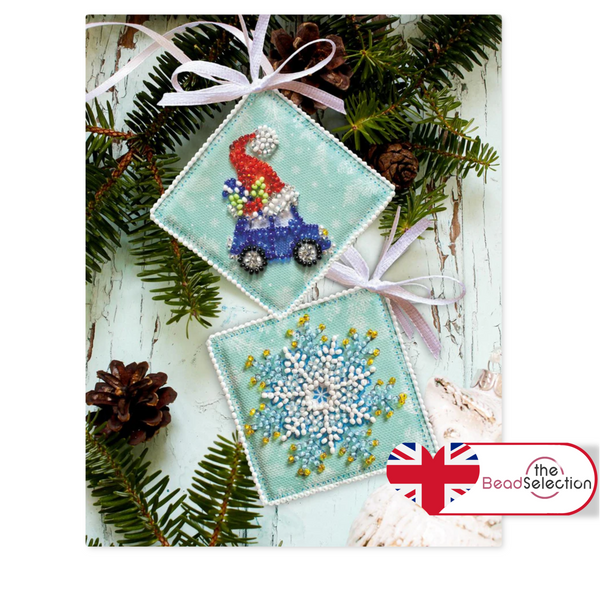 CHRISTMAS GONKS GIFTS RUSH ABRIS ART BEAD EMBROIDERY KIT DECORATION (ABT023)