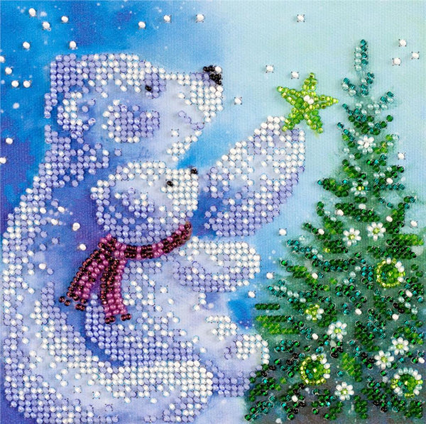 UMKER POLAR BEADS ABRIS ART BEAD EMBROIDERY KIT MIDI 15cm x 15cm ( AM-175 )