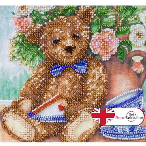 CANDY BEAR ABRIS ART BEAD EMBROIDERY KIT MIDI 15cm x 15cm ( AM-186)