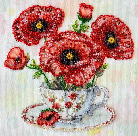 INSPIRED MORNING ABRIS ART BEAD EMBROIDERY KIT MIDI 15cm x 15cm ( AM-250)