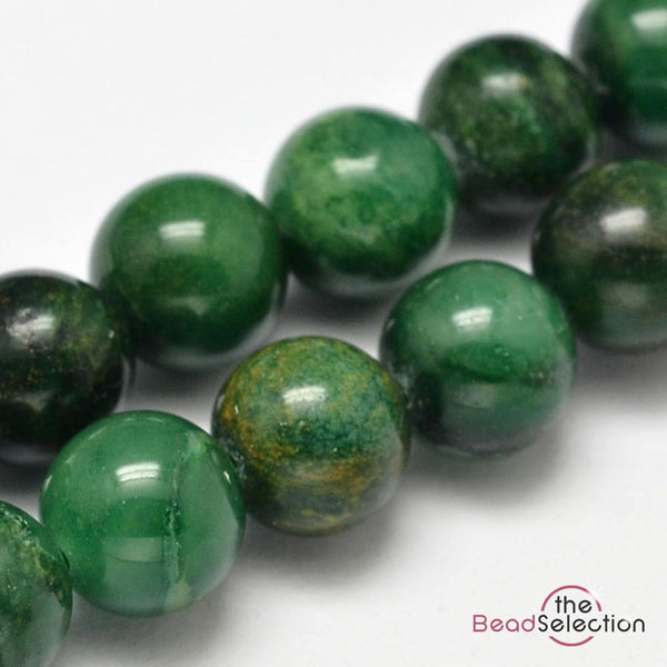Natural African Jade Green Round Gemstone Beads 8mm 25 Beads GS250