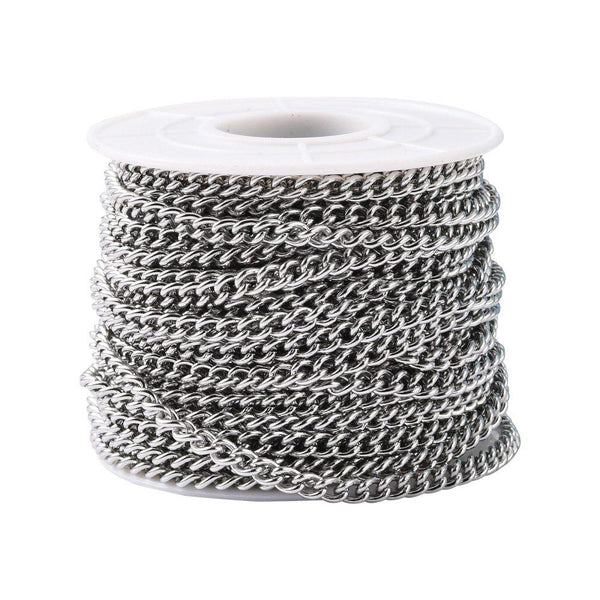 Clone of Stainless Steel 304 Curb Chain 5mm x 3.5mm Jewellery Making STA29