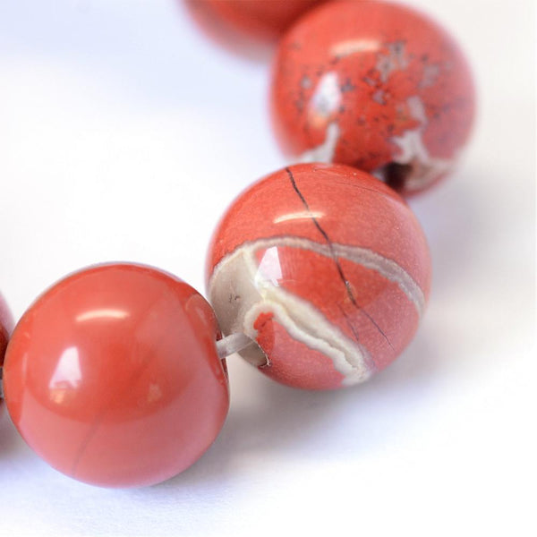 25 Red Jasper Gemstone Round Beads 8mm Jewellery Making GS198