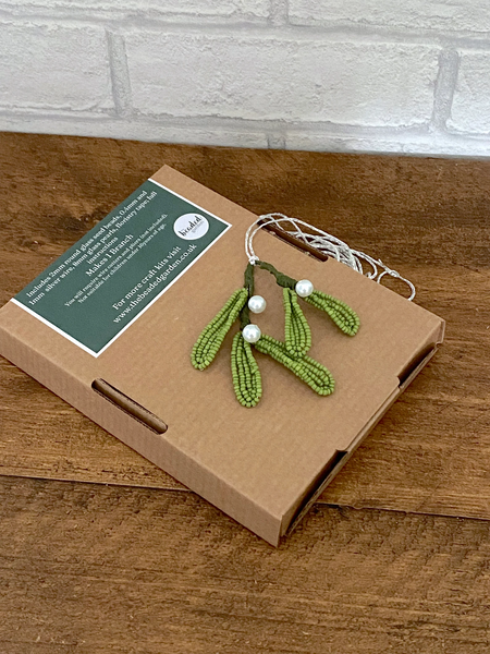 Beaded Flower Kit Mistletoe Flower Craft Kit. French Beading kit. (TBG-MT)