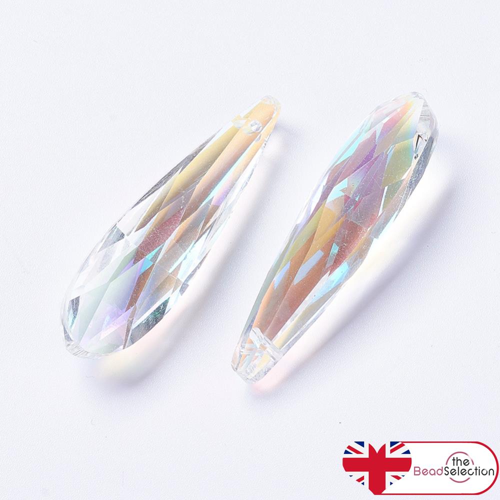 LARGE 49mm CRYSTAL GLASS FACETED SUN CATCHER DROP PENDANT CHANDELIER GLS153