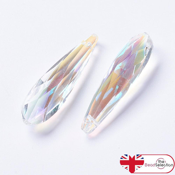 LARGE 49mm CRYSTAL GLASS FACETED SUN CATCHER DROP PENDANT CHANDELIER GLS153