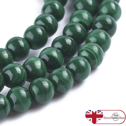 45 Green Malachite Round Beads Natural Gemstone 4mm Chakra Jewellery MakingGS180