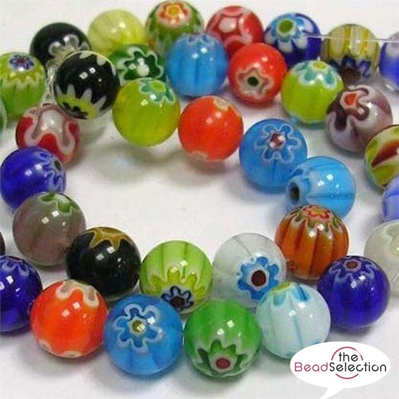 MILLEFIORI GLASS BEADS