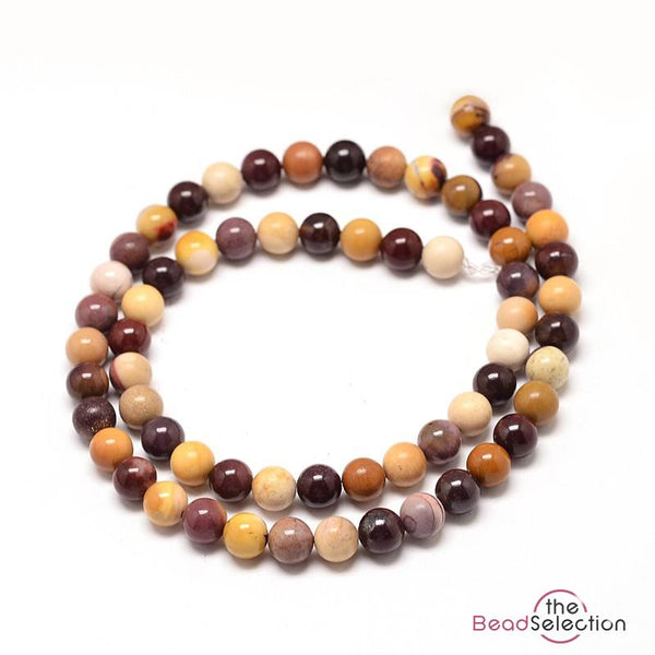 25 Mookaite Round Beads Gemstone 8mm Chakra Jewellery Making GS168