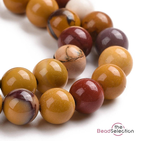 25 Mookaite Round Beads Gemstone 8mm Chakra Jewellery Making GS168