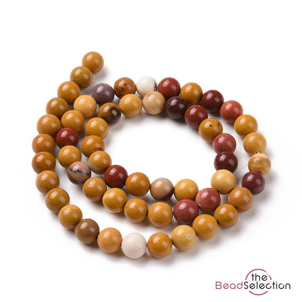 25 Mookaite Round Beads Gemstone 8mm Chakra Jewellery Making GS168