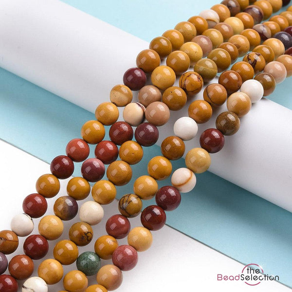 25 Mookaite Round Beads Gemstone 8mm Chakra Jewellery Making GS168