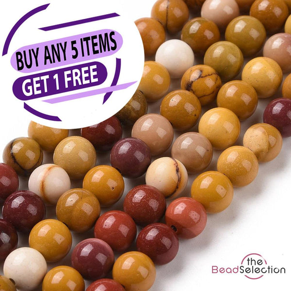 25 Mookaite Round Beads Gemstone 8mm Chakra Jewellery Making GS168