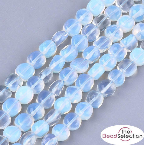 40 OPALITE GEMSTONE LARGE TUMBLED NUGGET CHIP BEADS 10mm - 19mm GC25