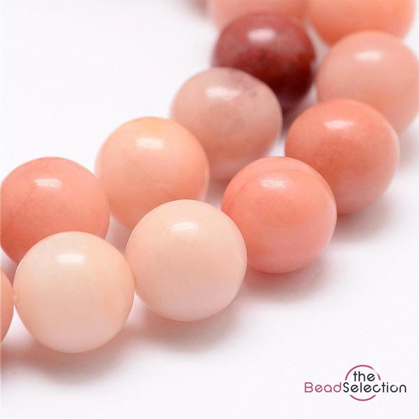 30 PINK AVENTURINE ROUND GEMSTONE BEADS 6mm Jewellery Making GS178