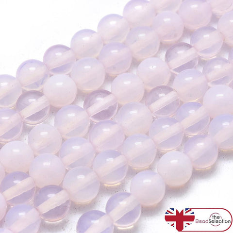 30 PINK OPALITE ROUND GEMSTONE BEADS 6mm jewellery making chakra stone GS204