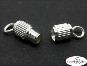 20 SCREW BARREL CLASPS 14mm COLOUR CHOICE GOLD or SILVER TOP QUALITY