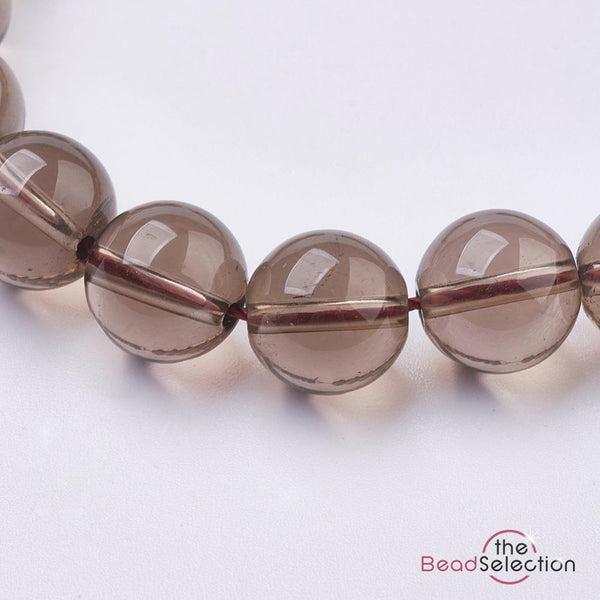 30 Natural Smoky Quartz Round Beads Gemstone 6mm Chakra Jewellery Making GS212