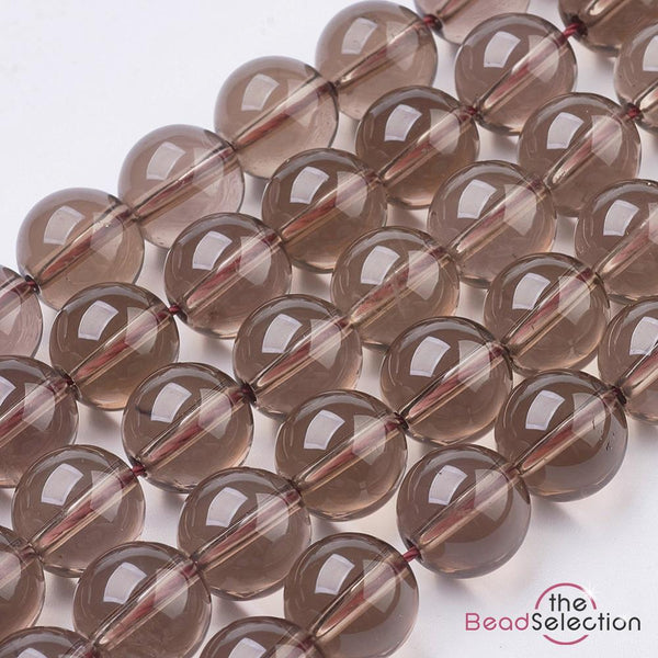 30 Natural Smoky Quartz Round Beads Gemstone 6mm Chakra Jewellery Making GS212