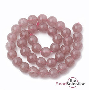 30 Strawberry Quartz Round Beads Gemstone 6mm Jewellery Making GS176