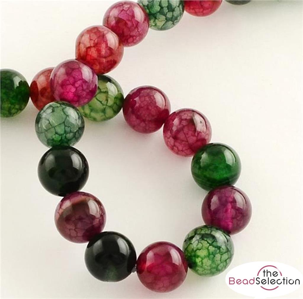 Agate GemstoneE Beads 4mm 1 Strand Assorted Colours Jewellery Making GS211