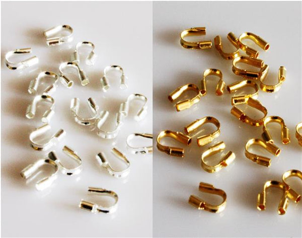 100 Wire Guardians Tiger Tail Protectors Silver / Gold Plated Jewellery Making