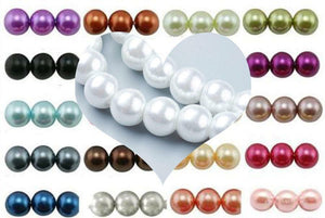 GLASS PEARL BEADS ROUND 4mm