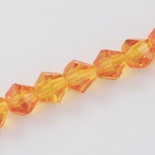 150+ TINY FACETED CRYSTAL GLASS BICONE BEADS 1 strand 3mm x 2mm COLOUR CHOICE